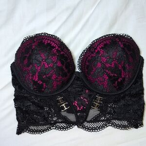 ⚡3/40$⚡ La SENZA Black and Pink Lace Bra